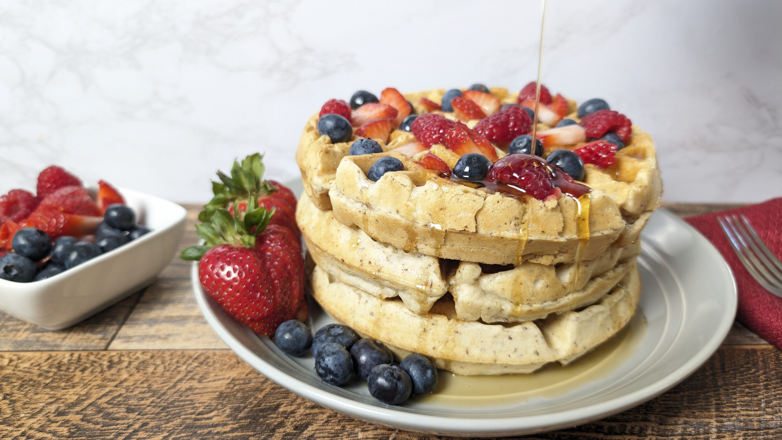 Fluffy Vegan Waffles